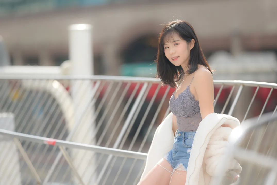 [Mzsock] NO.215 YoYo denim shorts and boots street photography#[105P]-15